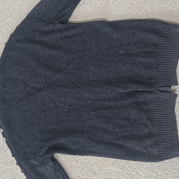 Cinq A Sept Embellished Studded Gray Cardigan Sweater Estimated M/L - Picture 12 of 12